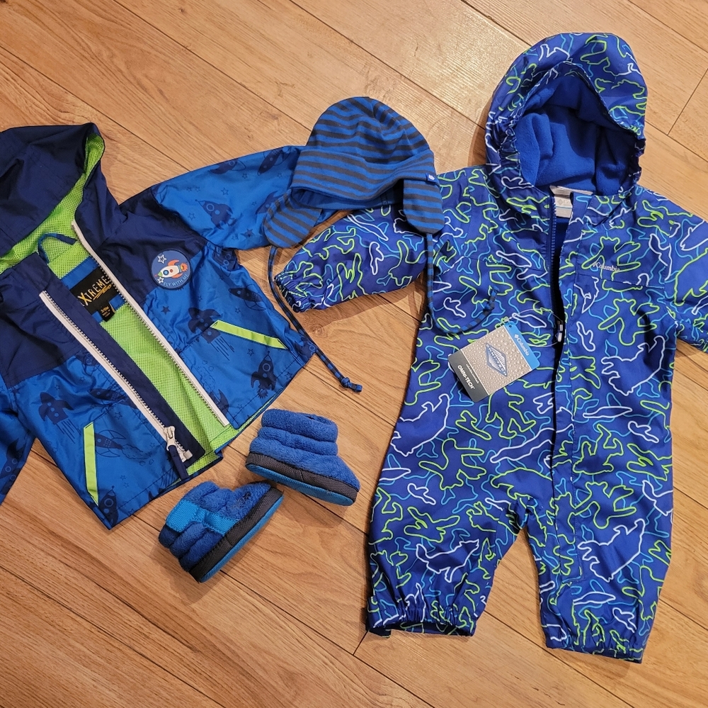 3-6 columbia, north face lot